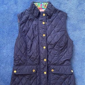 Lilly Pulitzer women’s Size Medium Navy Vest